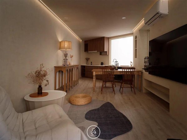 聚财略 112㎡暖寂风的四口之家，很有满足感！