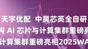天宇优配  中昊芯英全自研 TPU 架构 AI 芯片与计算集群重磅亮相2025WAIC